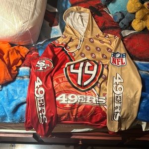 49ers hoodie there in the Super Bowl size XXL